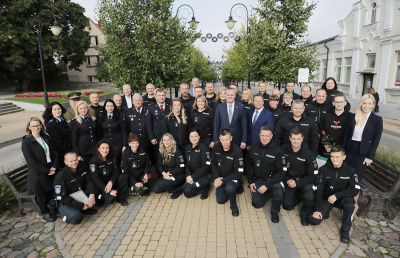 Dainiaus Vyto nuotr. Profesinę šventę paminėjo Ukmergės policijos komisariato pareigūnai.