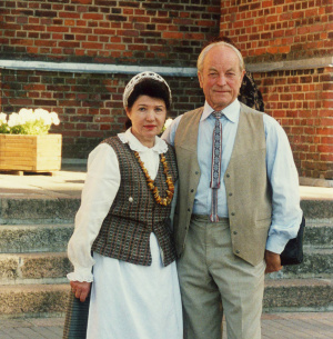 Gydytoja Genovaitė Gražina Šaulienė 2008-aisiais su vyru Romu Petru Šauliu.    Asmeninio archyvo nuotr.