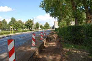Gedimino Nemunaičio nuotr. Linų ir Vilniaus gatvių sankryžoje prasidėjo rekonstrukcijos darbai.