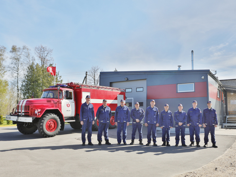 Įvyko naujojo Valų ugniagesių komandos pastato atidarymas.  Dainiaus Vyto nuotr.