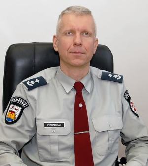 Ukmergės rajono policijos komisariato viršininkas Mindaugas Petrauskas. Gedimino Nemunaičio nuotr.