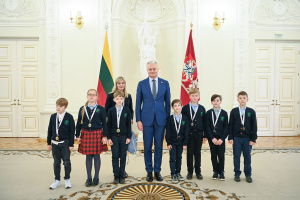 Vaikus sveikino prezidentas Gitanas Nausėda.