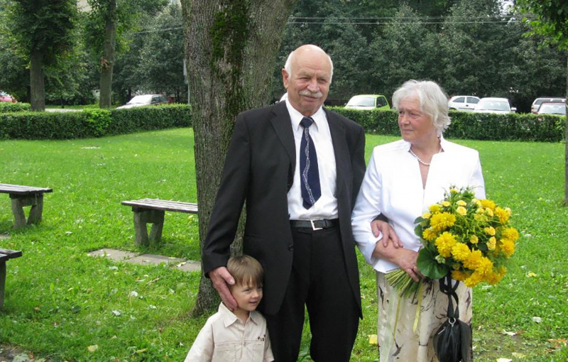 Profesorius emeritas Rimvydas Tumas su žmona Onute.