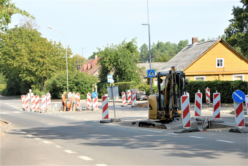  Gedimino Nemunaičio nuotr. Vilniaus gatvėje vyksta kelio darbai ties keliomis perėjomis.