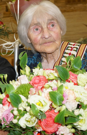 Ukmergiškė Joana Grybauskienė mini 100-o metų sukaktį.  Autorės nuotr.
