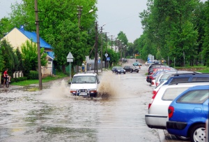 Gedimino Nemunaičio nuotr. Nesant lietaus kanalizacijos valymo įrenginių, kai kurios gatvės kartais paplūsta.