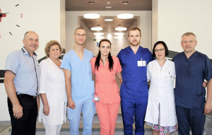 Rajono meras lankėsi Ukmergės ligoninėje ir susitiko su jos vadovais bei naujais darbuotojais. Autorės nuotr.