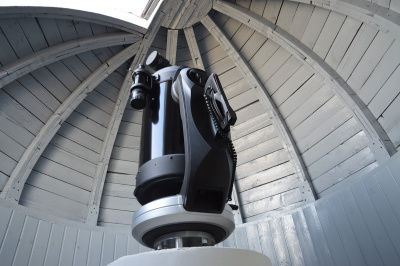 Teleskopas – sena mokyklos istorija. Autoriaus nuotr.