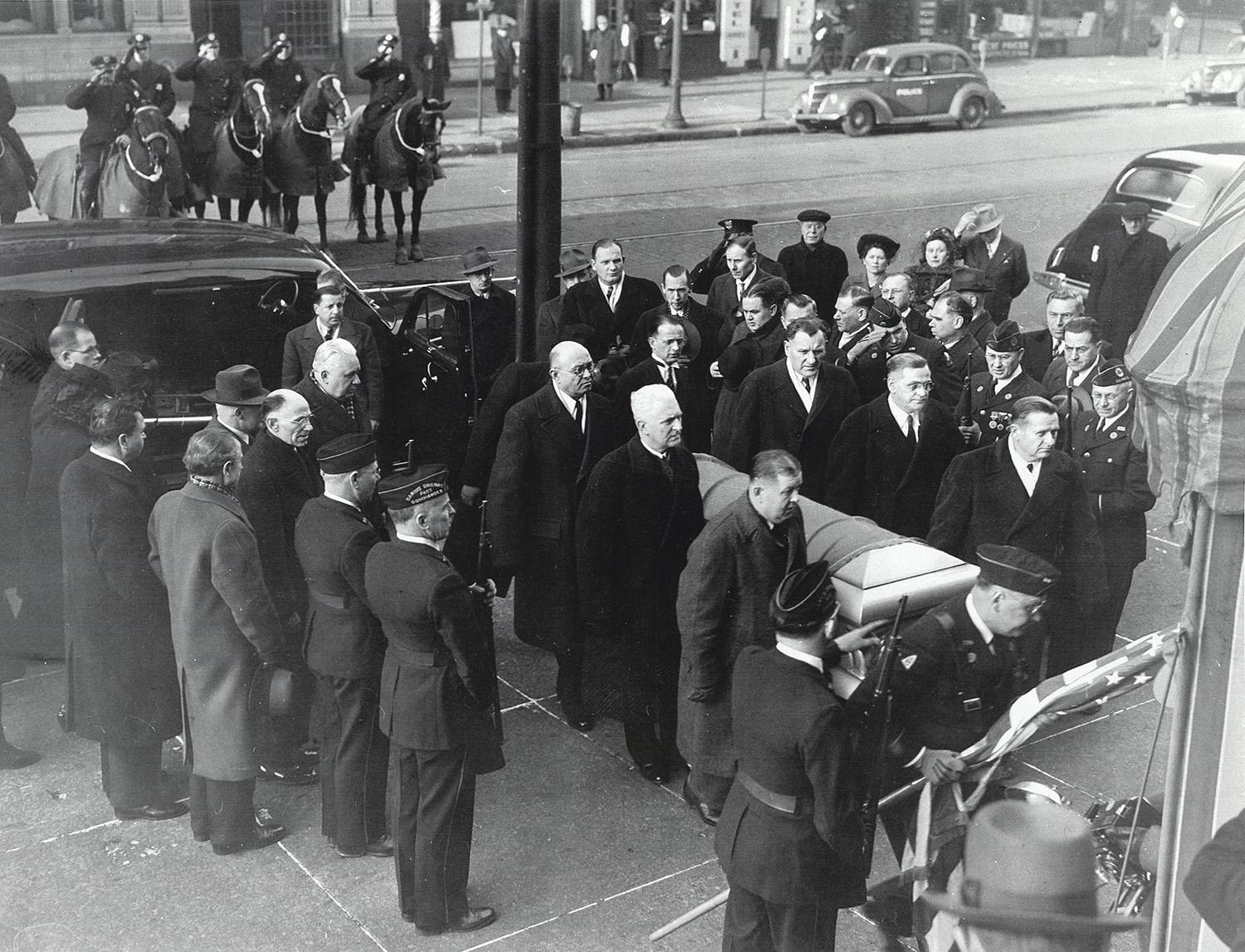 Antanas Smetona: šiemet minimos gimimo ir mirties sukaktys / Nuotr. iš Istorinės LR Prezidentūros Kaune rinkinių Antano Smetonos laidotuvės JAV