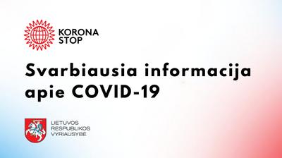 Atšaukia ekstremaliąją situaciją dėl COVID-19 /