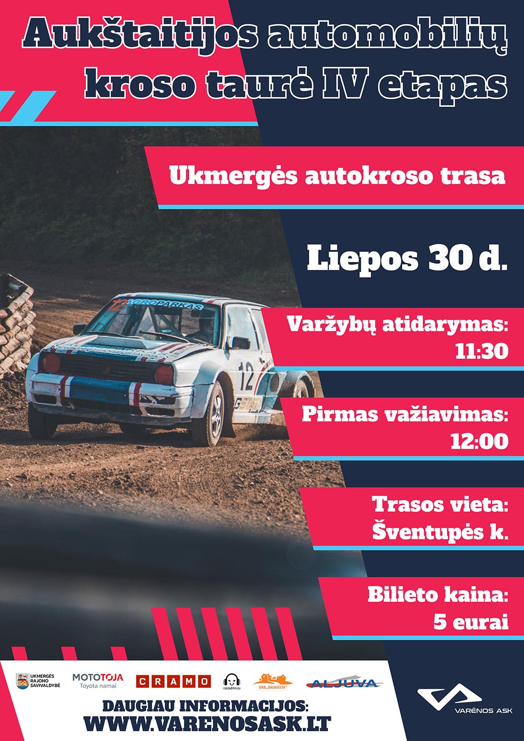 Aukštaitijos autokroso taurė keliasi į Ukmergės trasą /