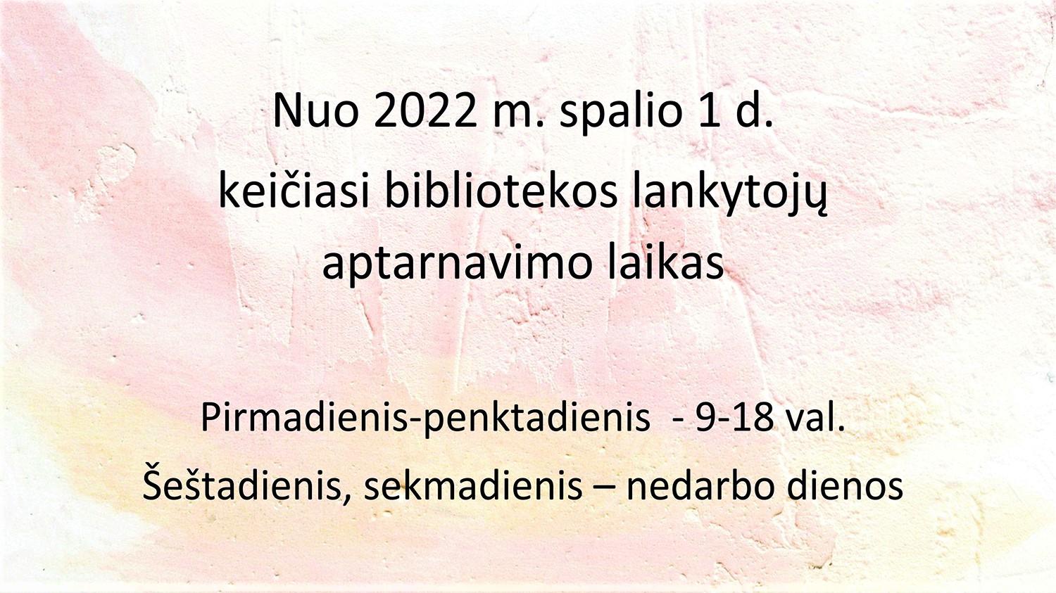 Biblioteka taupys – šeštadieniais nebedirbs /