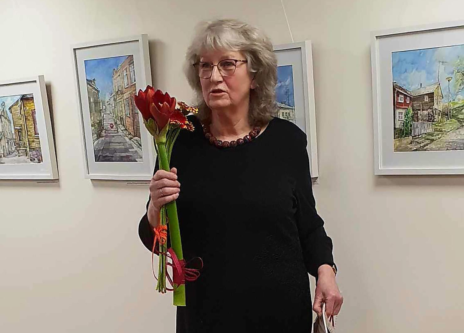 Bibliotekoje – B. Žilėnienės tapybos paroda /