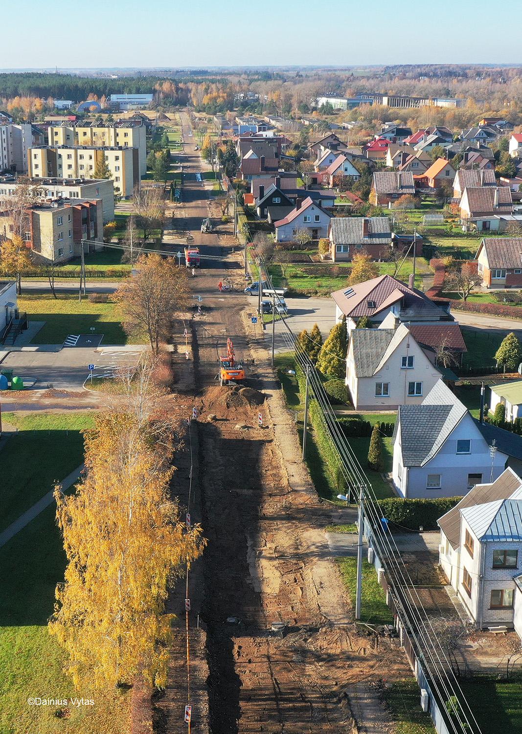 Darbai Linų gatvėje įsibėgėjo / Jeigu leis oro sąlygos