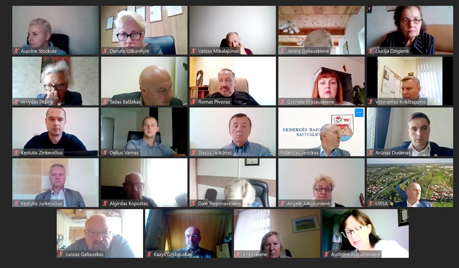 Diskusijų sukėlė generatorius / Savivaldybės tarybos nariai posėdyje susitiko virtualiai.