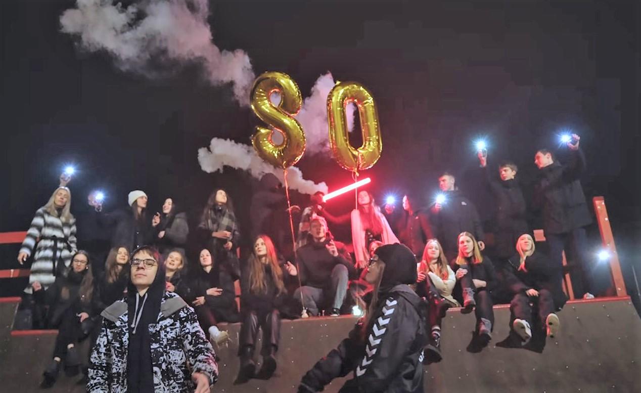 Dovana mokyklai – vaizdo klipas / Filmavimo metu.