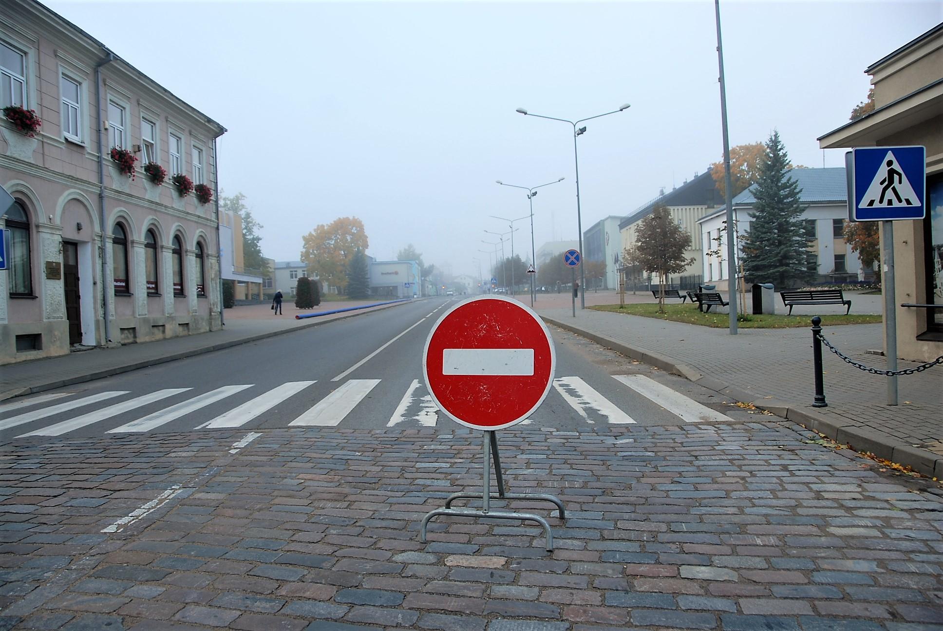 Dviem dienom miesto centre uždaromas eismas /