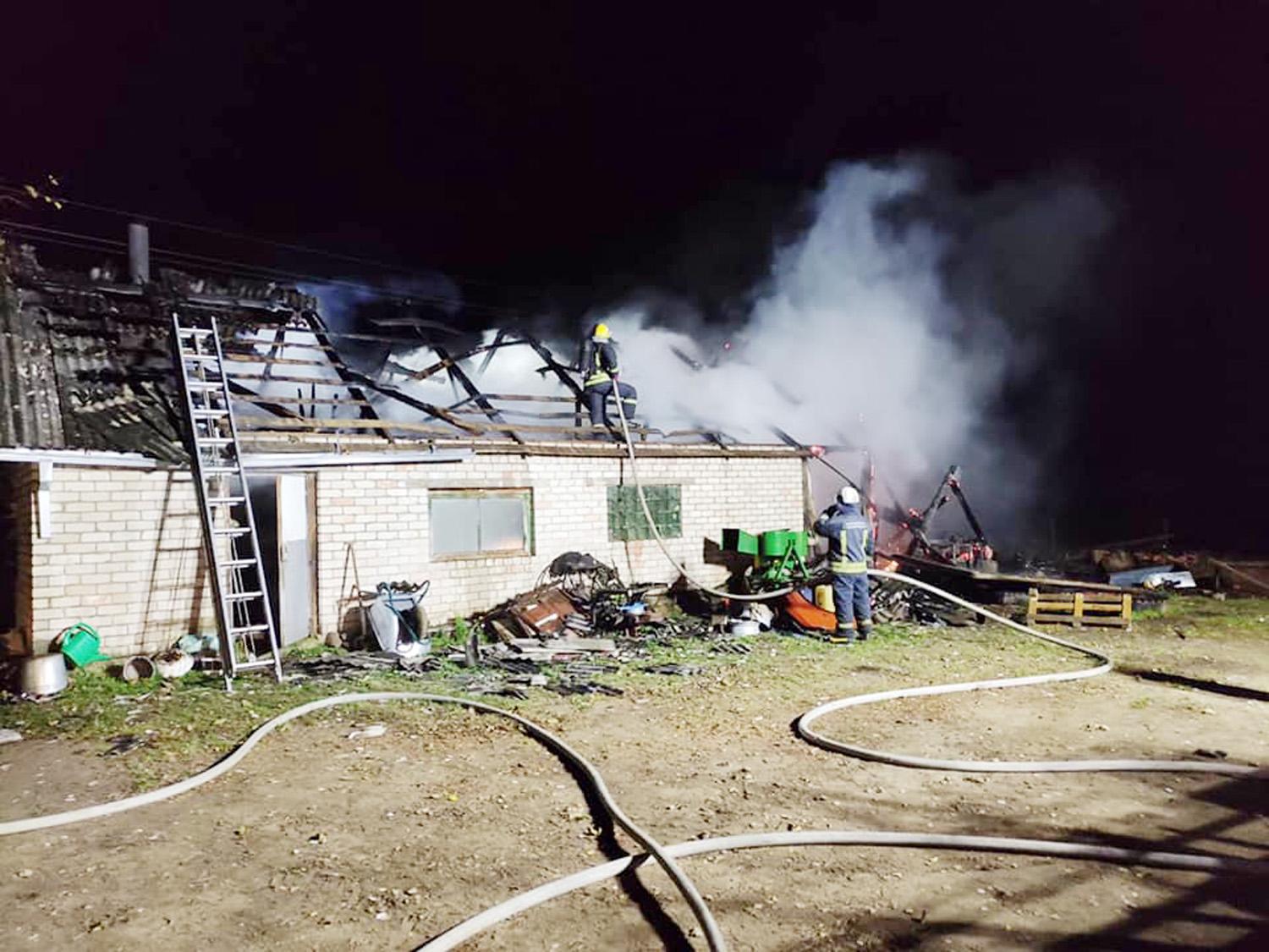 Gesino ūkinį pastatą / Ukmergės PGT nuotr.