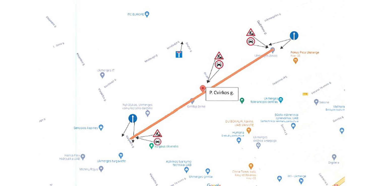 Gyventojų ir vairuotojų dėmesiui! / Ukmergės rajono savivaldybės administracija