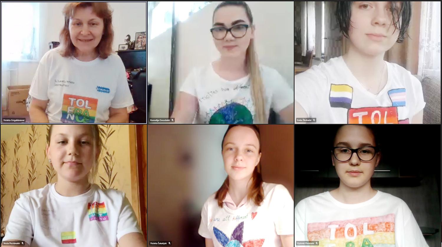 Į Rumuniją keliavo virtualiai / Nuotolinio Erasmus+ projekto dalyviai.