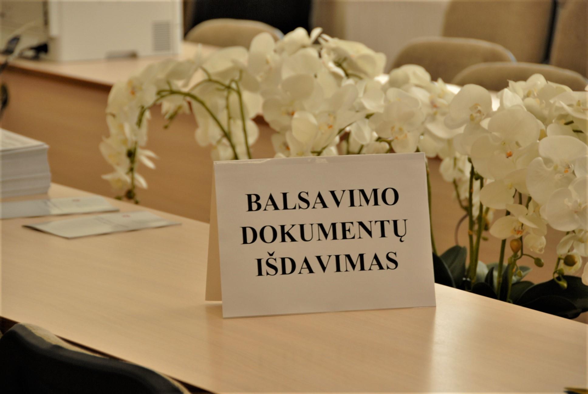 Informacija apie rinkimus – trumpuoju numeriu 1855 /