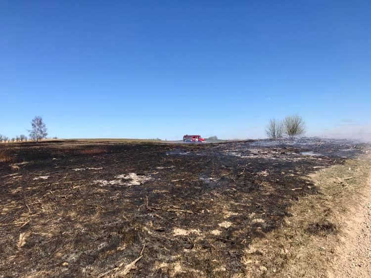 Išdegė 10 ha plotas / Ukmergės PGT nuotr.