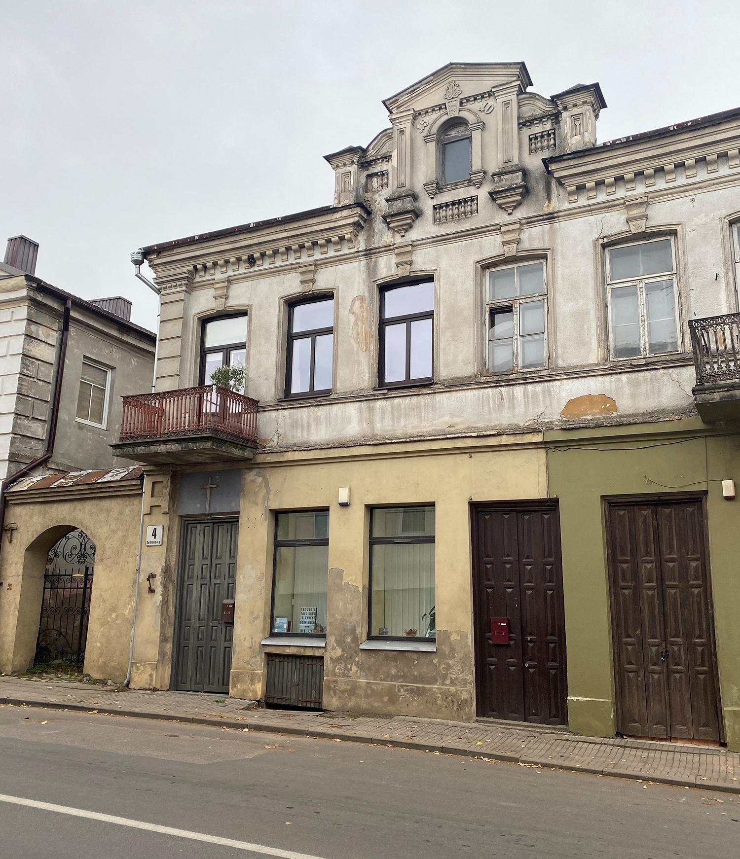 Įvertino miesto centre esantį pastatą / Specialistai įvertino šį Gedimino gatvėje esantį pastatą