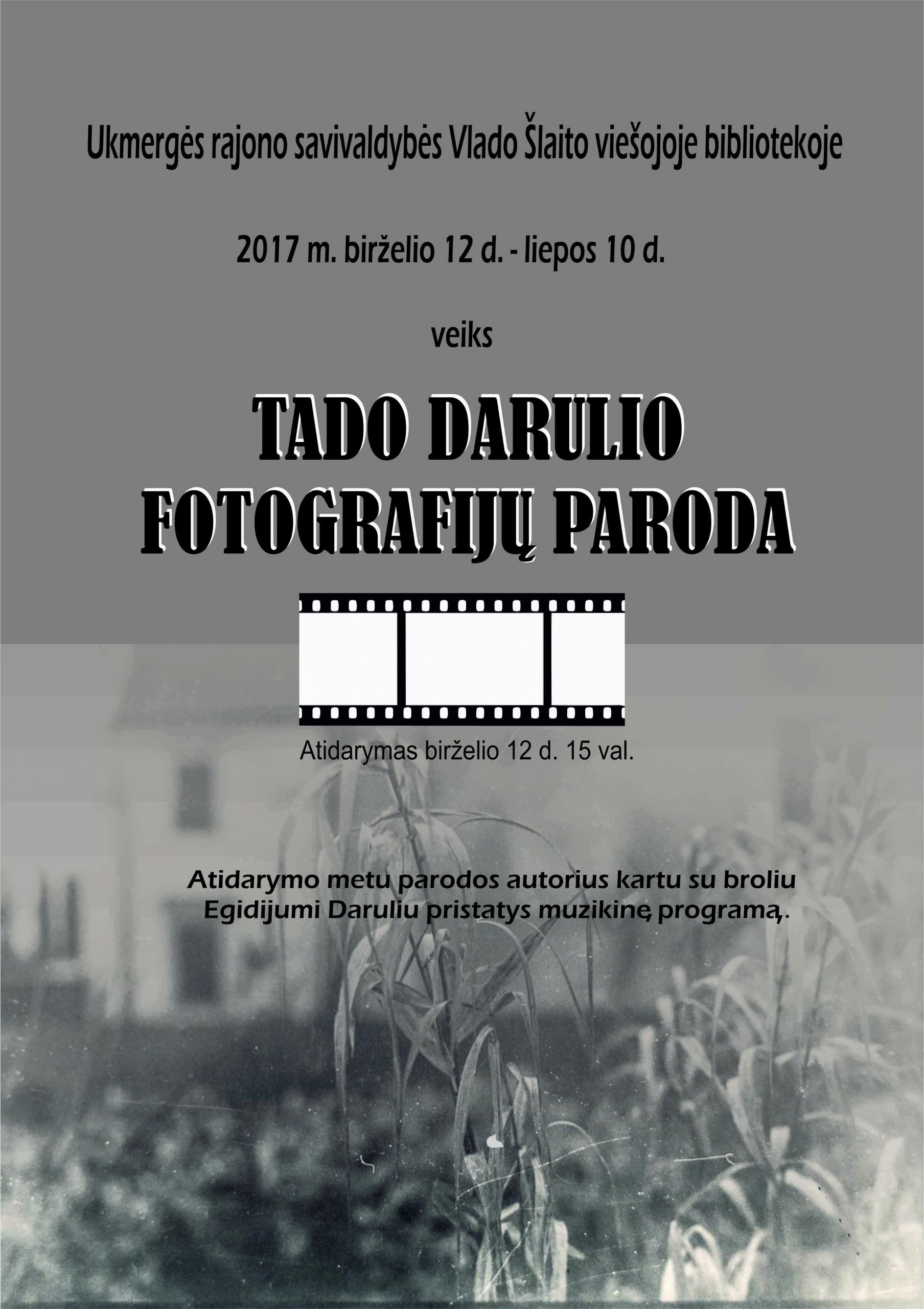 Kraštietis kulinaras pristato fotografijų parodą /