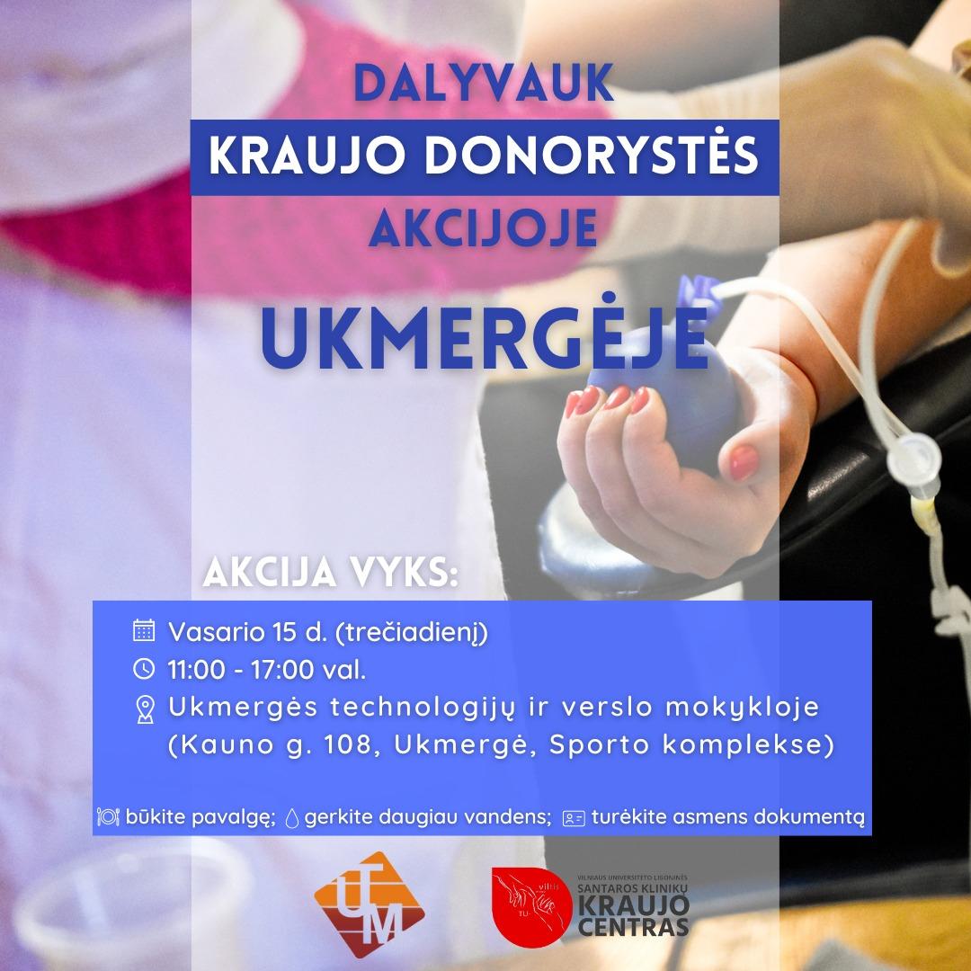 Kraujo donorų diena Ukmergėje /