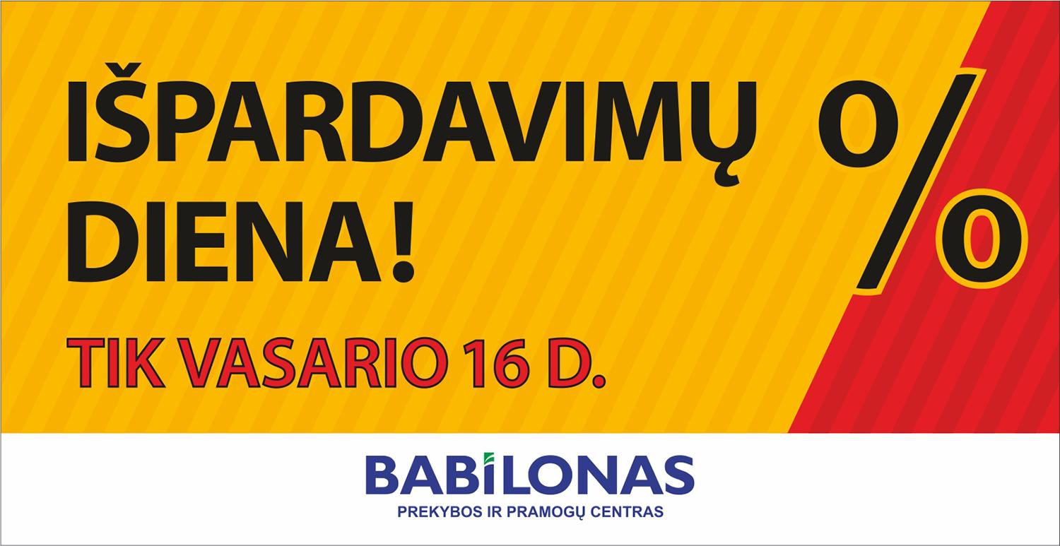 Laisvė nuolaidoms „Babilone“! /