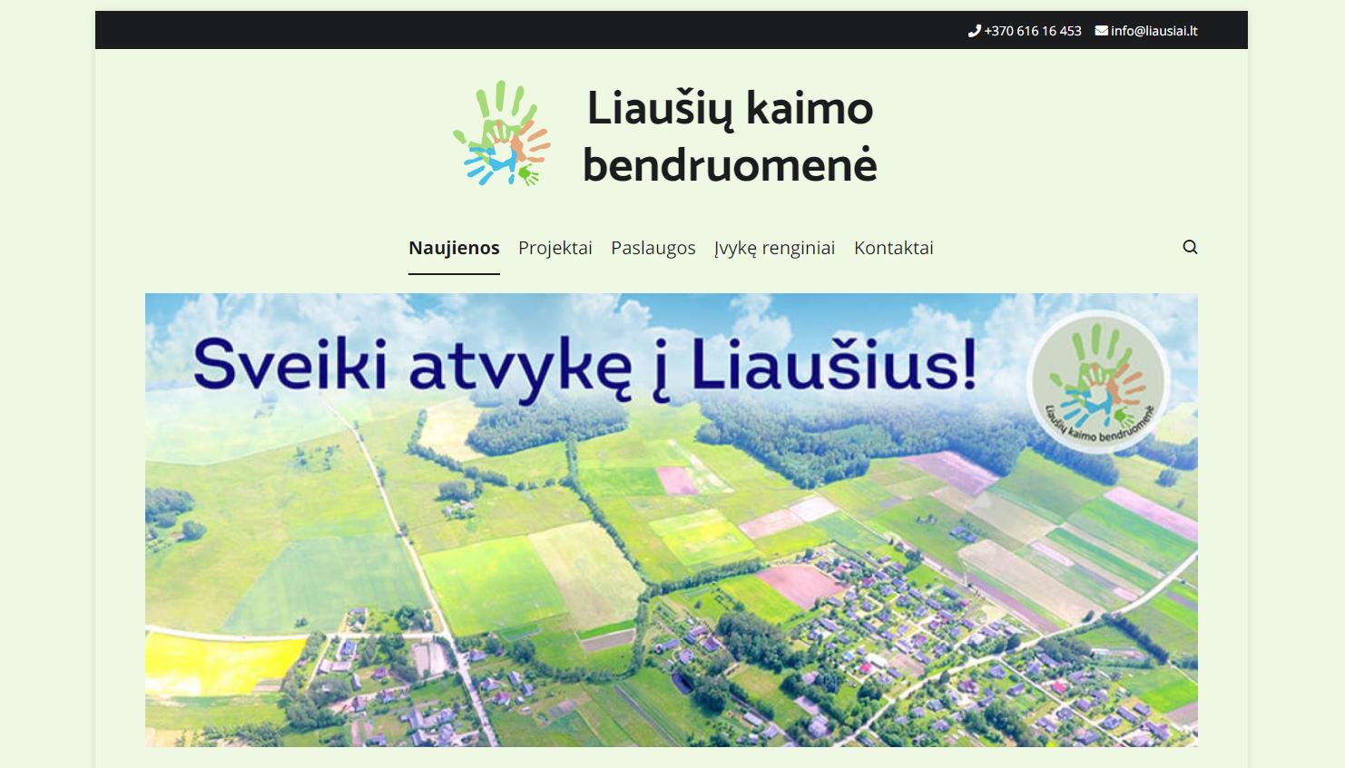 Liaušių kaimo bendruomenės veikla skelbiama jau ir internetinėje erdvėje /