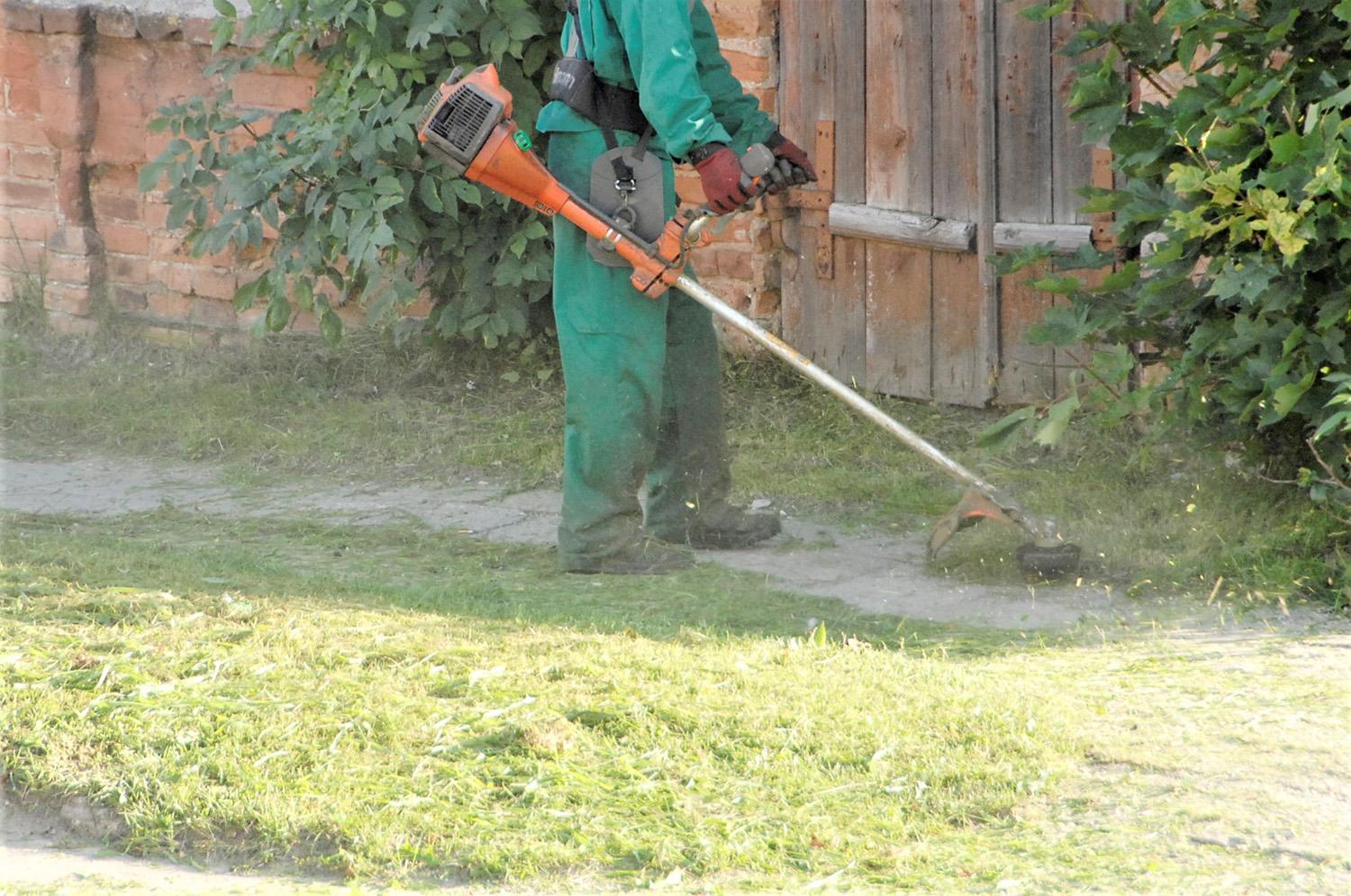 Lietingą pavasarį žolė auga lyg pašėlusi / Mieste darbuojasi pjovėjai.   Gedimino Nemunaičio nuotr.