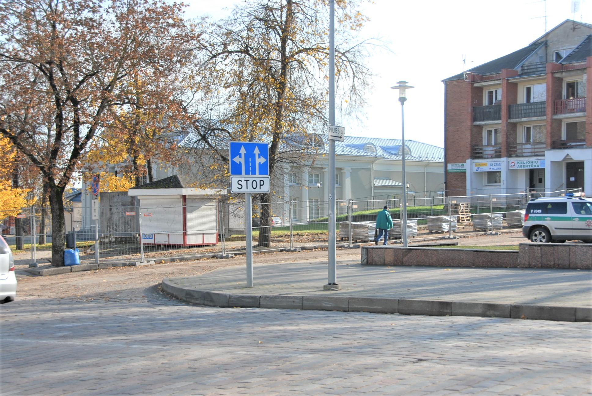 Miesto centre pradėta rekonstrukcija /