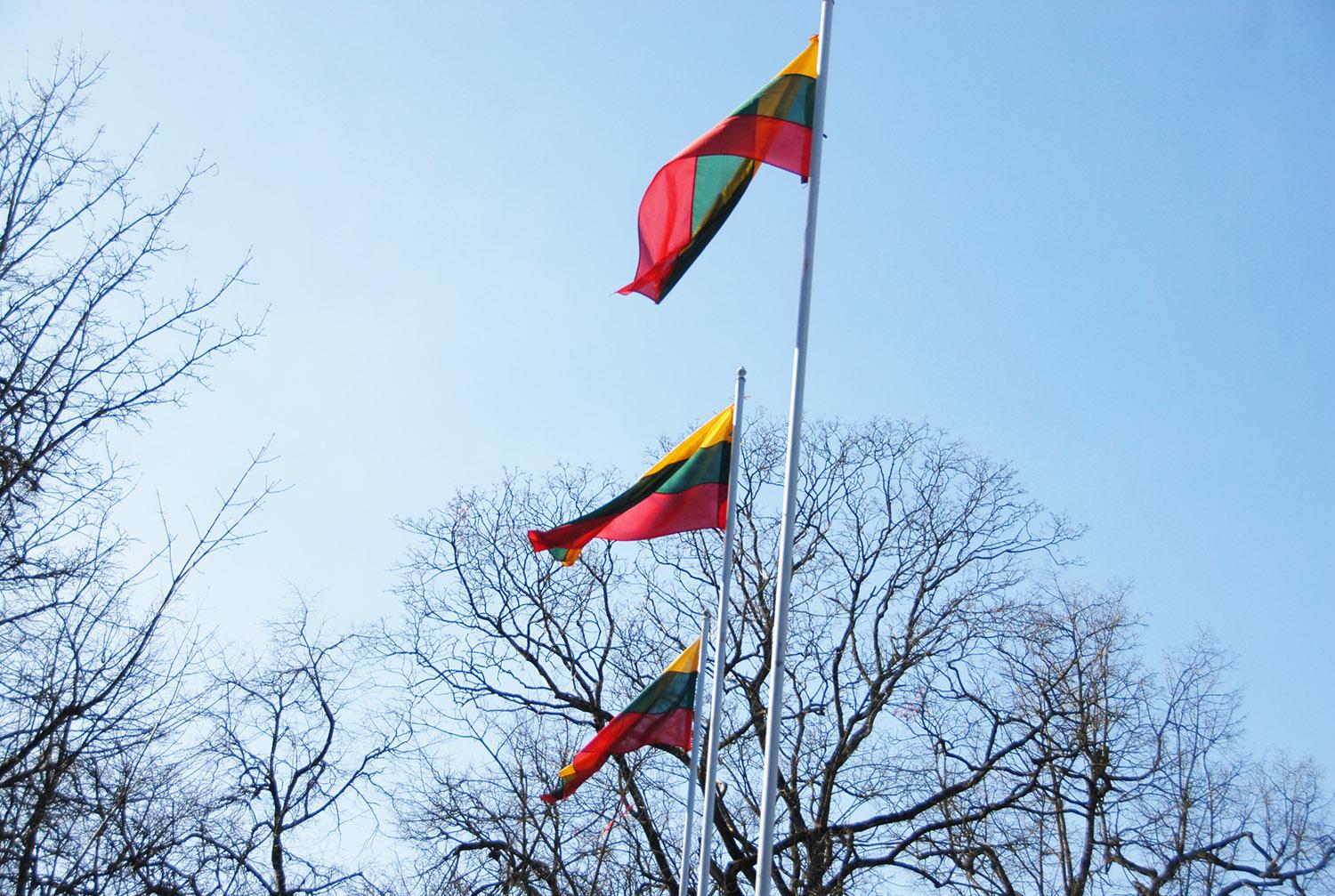 Neiškėlus trispalvės