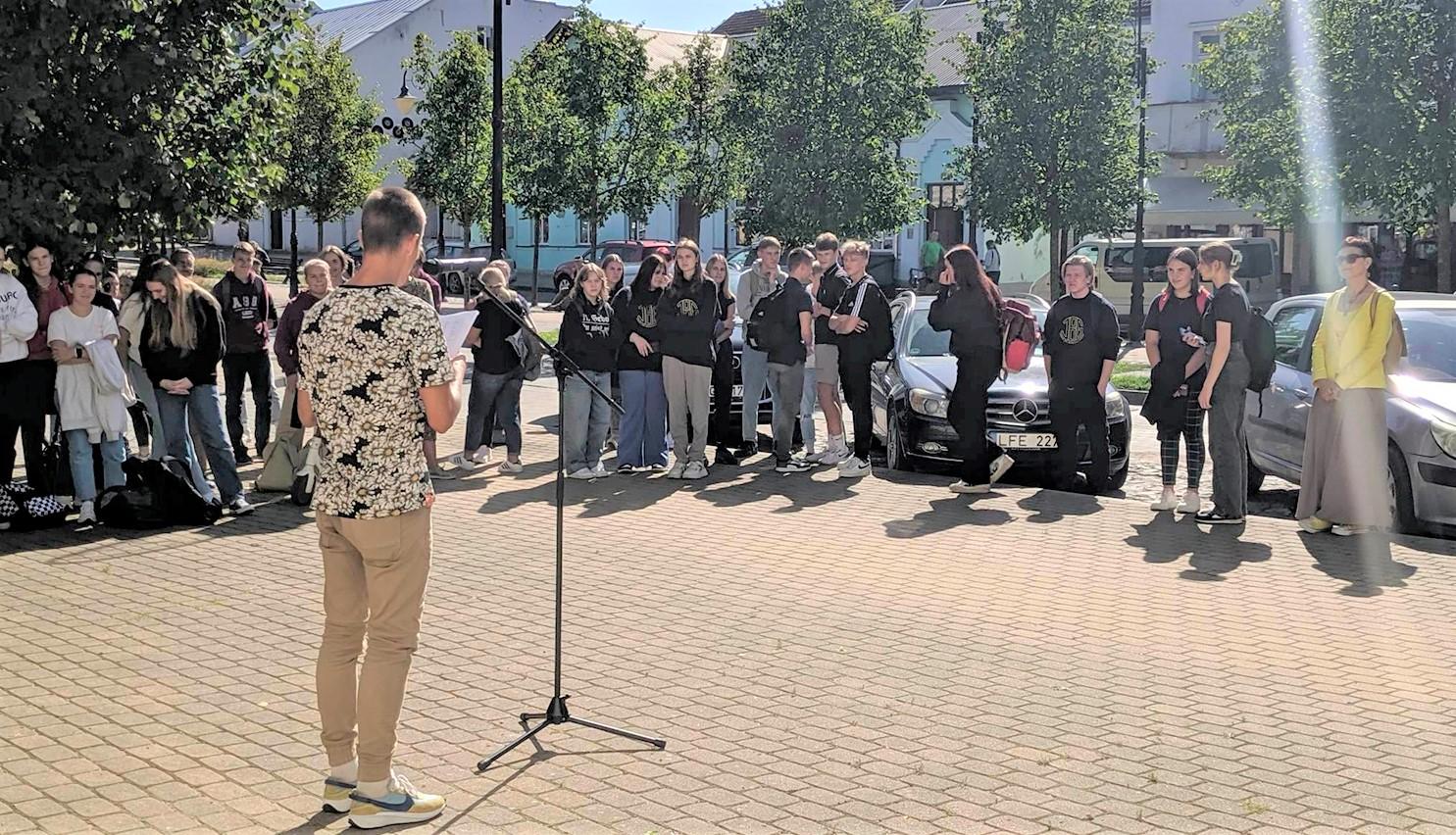 Paminėtos Europos žydų kultūros dienos / Organizatorių nuotr. Vyko tradicinis Holokausto aukų vardų skaitymas.