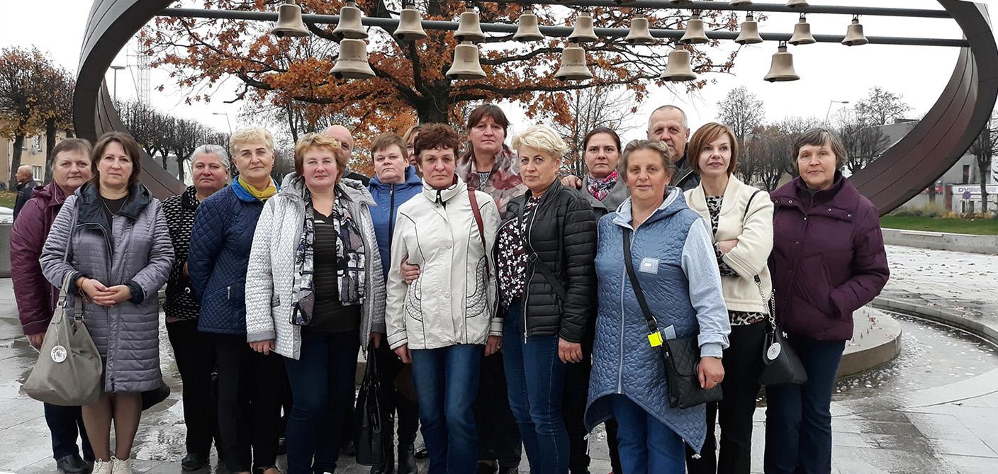 Patirties sėmėsi Vilkaviškyje / Šakių miesto skvere.