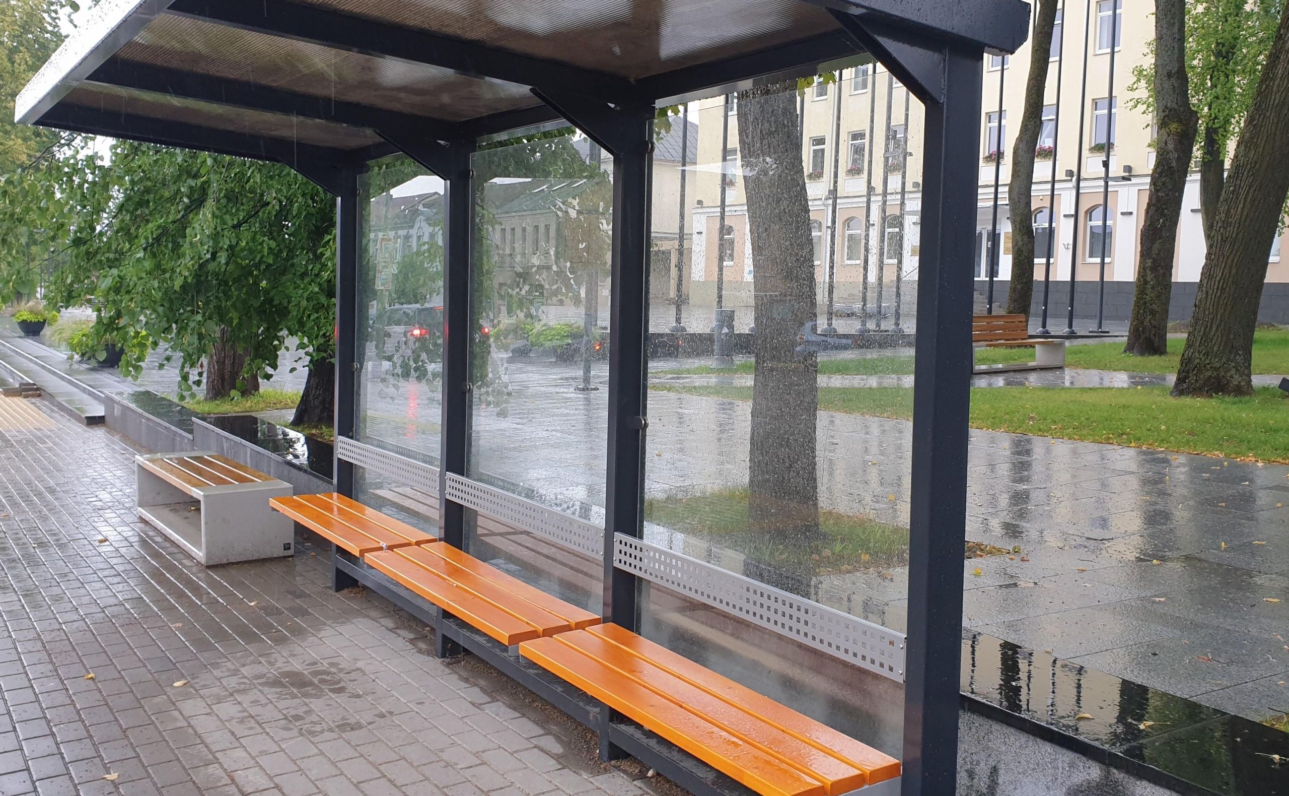 Paviljonas nepatogus – įrengtas „dėl grožio“ /