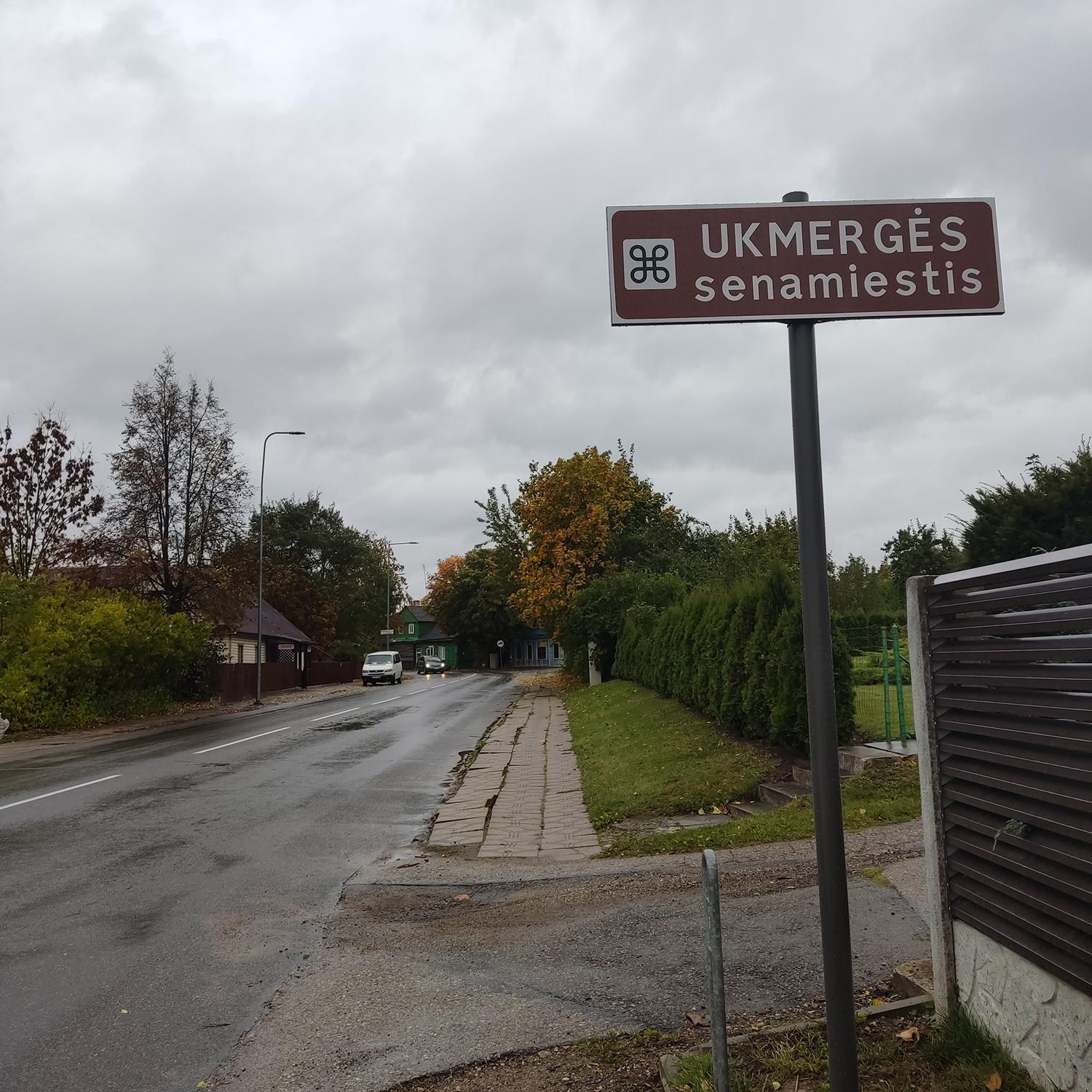 Pažymėjo Ukmergės senamiesčio ribas /