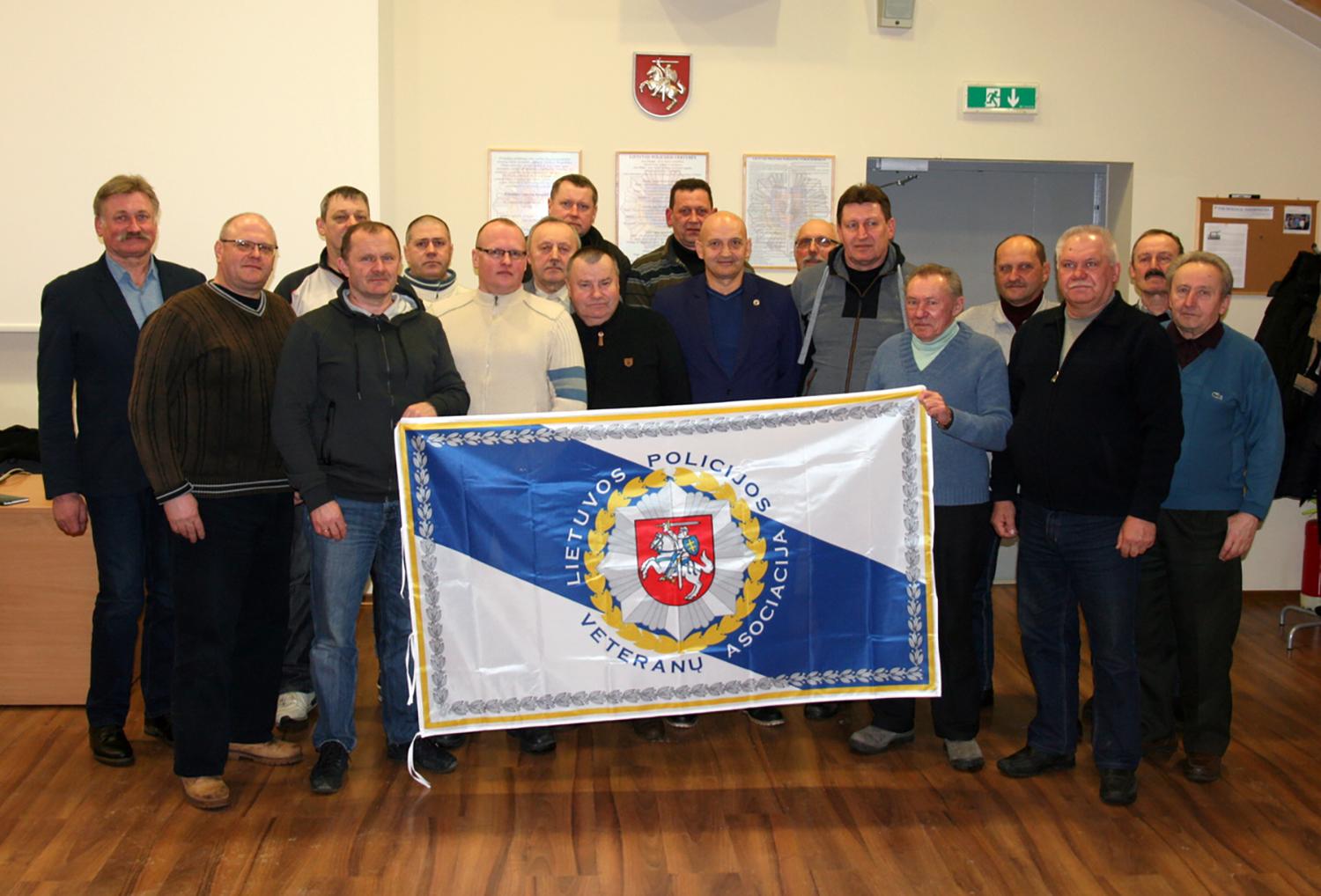 Policijos veteranai išrinko naują valdybą / Lietuvos policijos veteranų asociacijos nariai. Autorės nuotr.