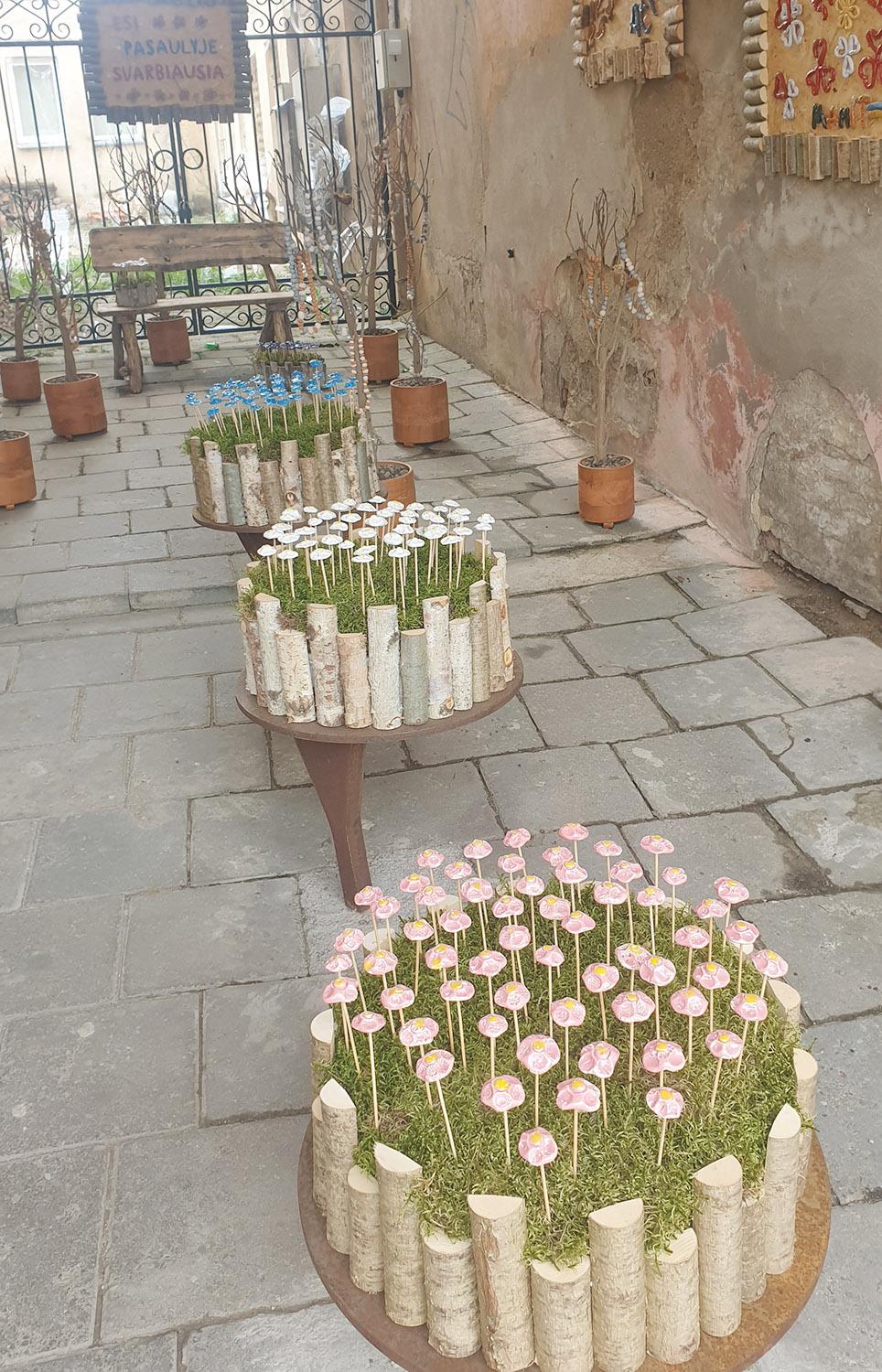 Pražydo keraminiais žiedais /