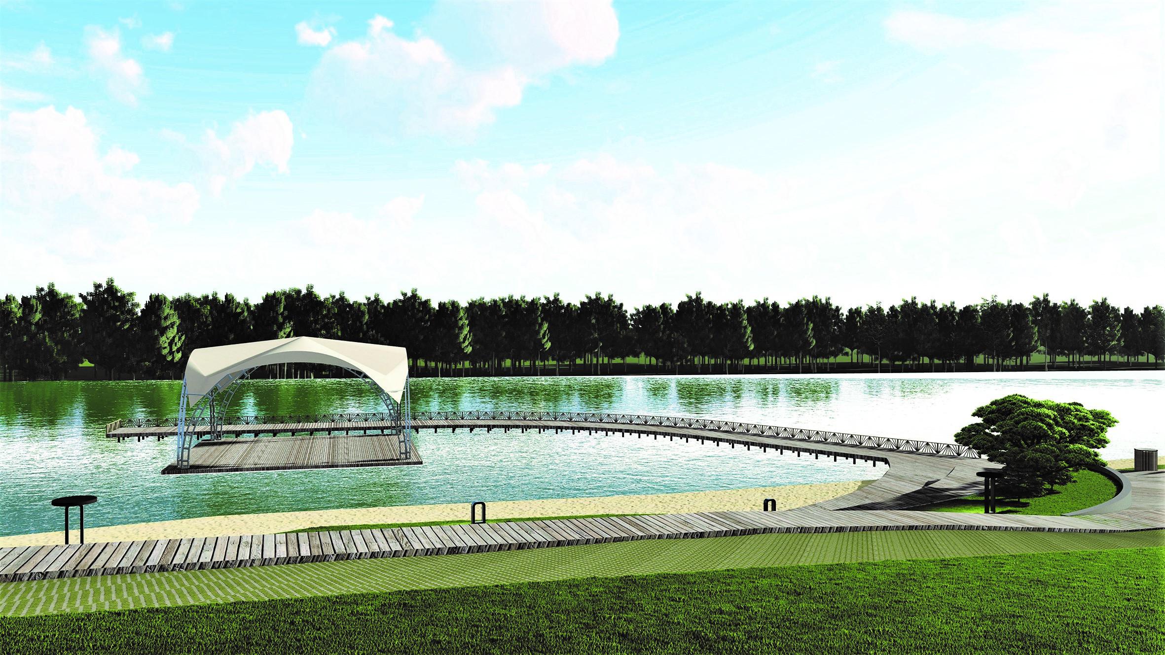 Prie Mūšios tvenkinio suplanuoti takai