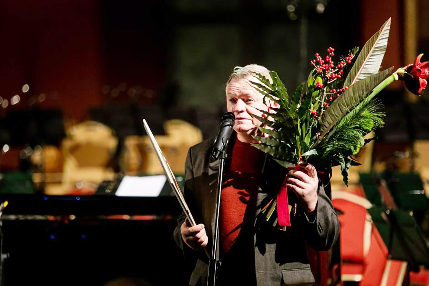 R. Zinkevičius pripažintas geriausiu Lietuvos tautodailininku / Už aktyvią kūrybinę veiklą 2021 metais skulptorius Rimantas Zinkevičius pripažintas geriausiu Metų tautodailininku.   Žygimanto Gedvilos / BNS nuotr.