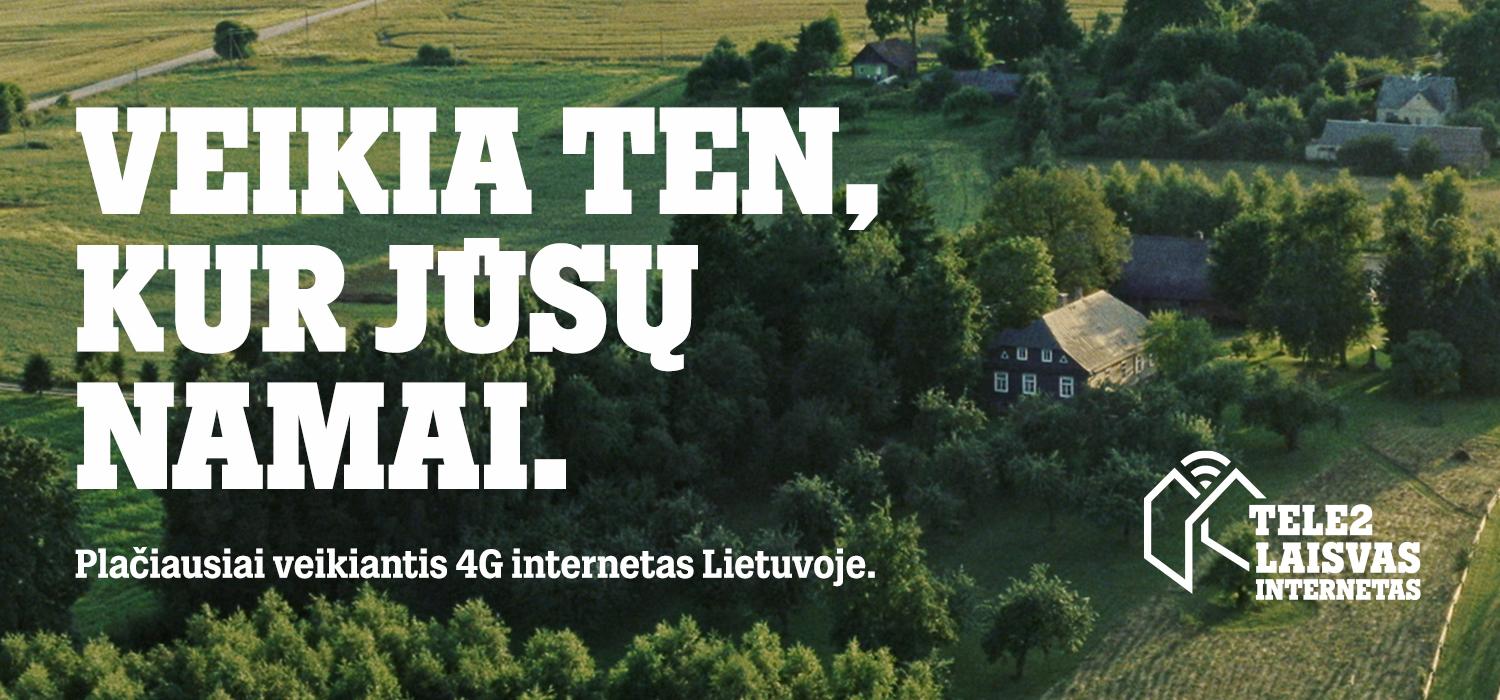 Renkatės interneto tiekėją? „Tele2“ klientams siūlo plačiausią tinklą ir specialius kainų pasiūlymus /