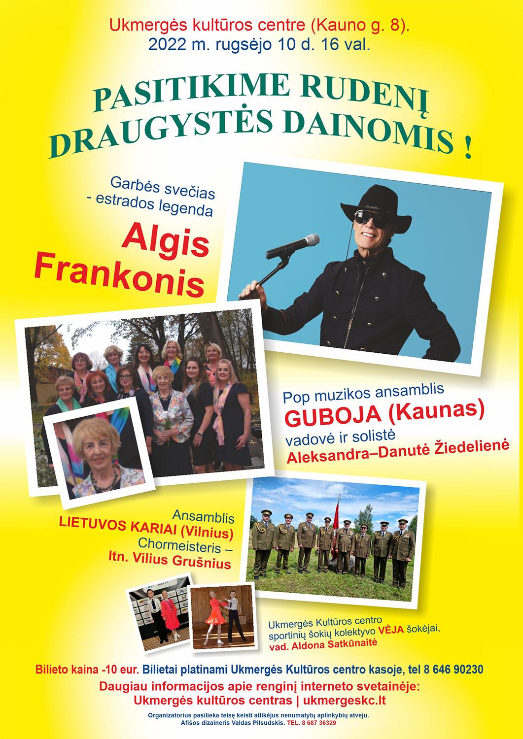 Rudenį kviečia pasitikti dainomis /