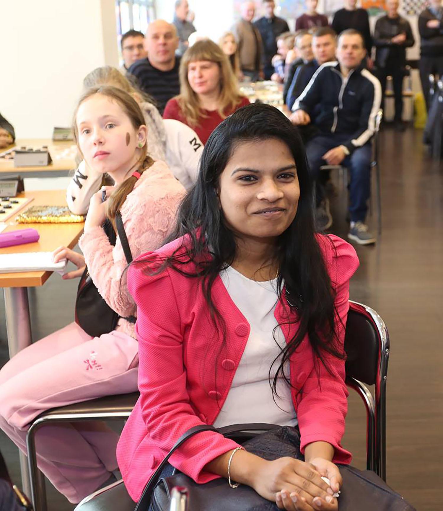 Šaškininkų turnyre sulaukta ir viešnios iš Indijos / Tarp dalyvių – ir viešnia iš tolimosios Indijos Kodeeswaran Shathya. Dainiaus Vyto nuotr.