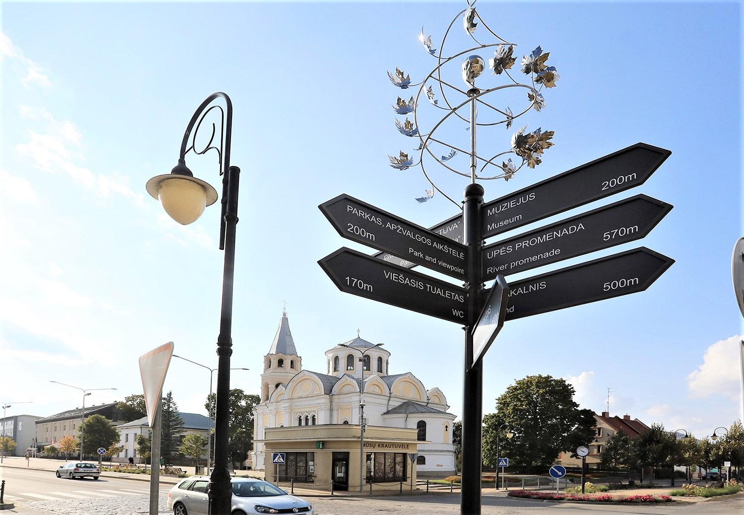 Šiemet Ukmergėje apsilankė daugiau kaip 18 tūkst. turistų / Dainiaus Vyto nuotr. Turistams kryptį rodys rodyklės.
