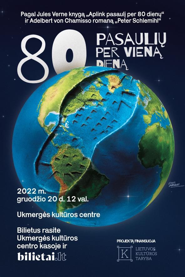 Spektaklio vaikams „80 pasaulių per vieną dieną“ premjera Ukmergėje! /