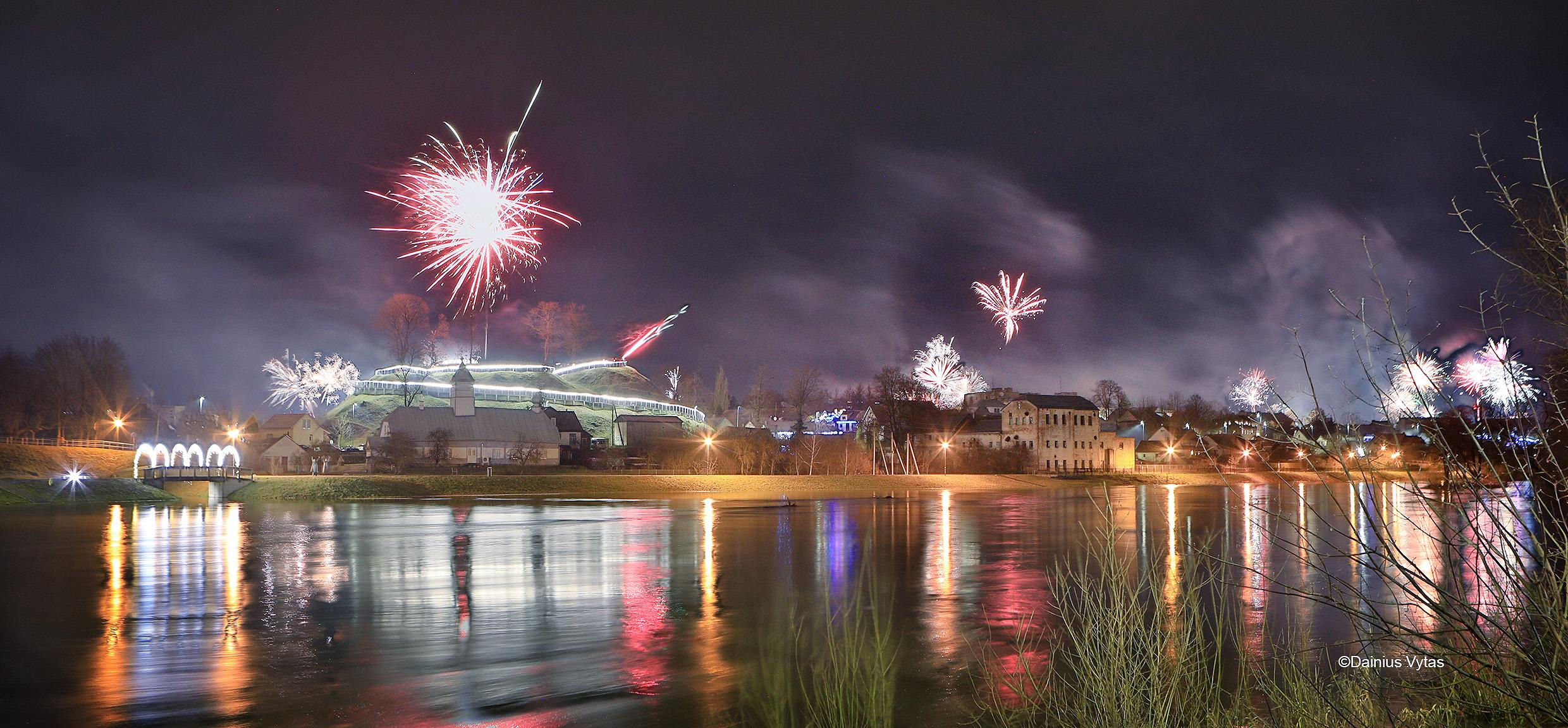 Štai taip ukmergiškiai sutiko Naujus metus! / Dainiaus Vyto nuotr.