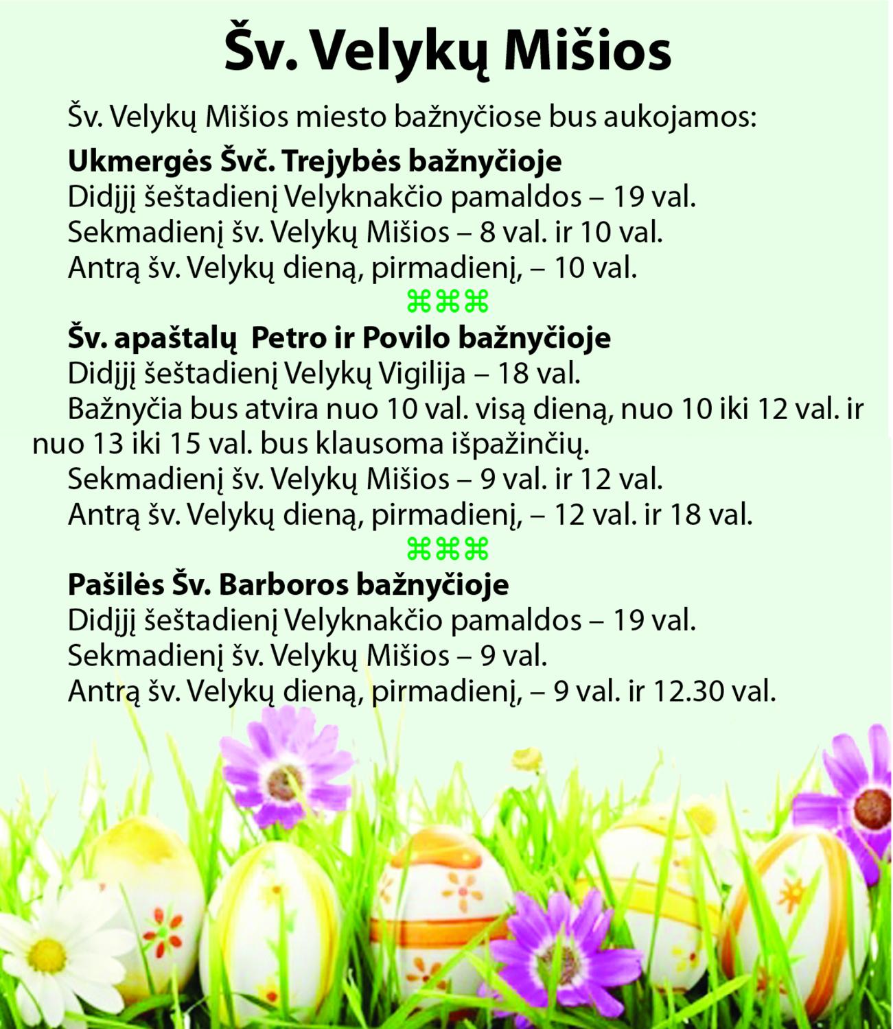 Šv. Velykų Mišios /