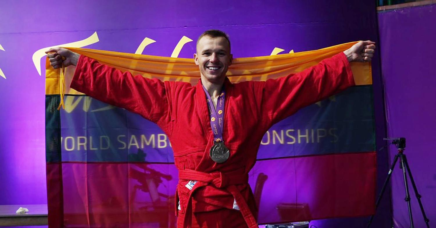 Tapo pasaulio kovinio sambo vicečempionu / Žygimantas Ramaška.   sambo.lt nuotr.